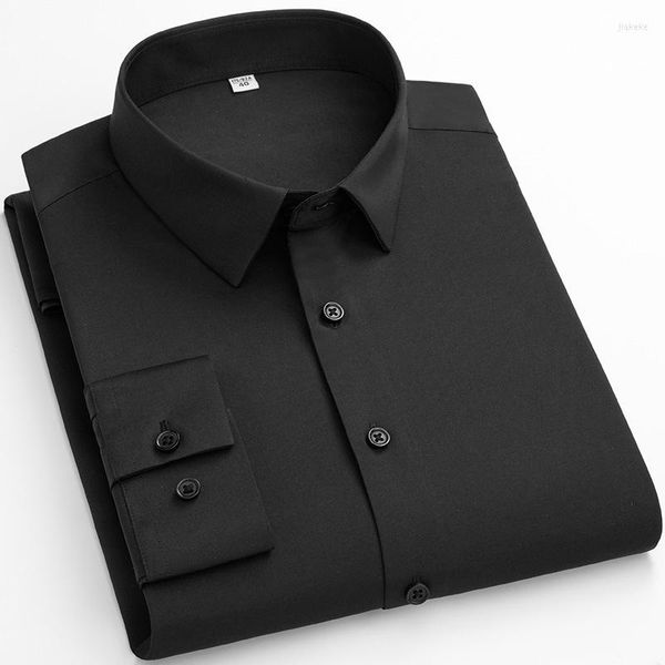 Männer Casual Hemden 2032 Gelb Herren Kleid Marke Slim Fit Langarm Hemd Männer Button Down Chemise Arbeit Büro Business 1008