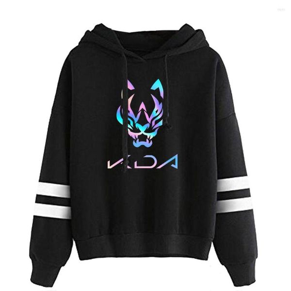 Herren Hoodies Game Song Kda The Baddest Parallel Bars Hoodie Sweatshirts Casual Frühling Herbst Winter Brief Kapuzenkleidung