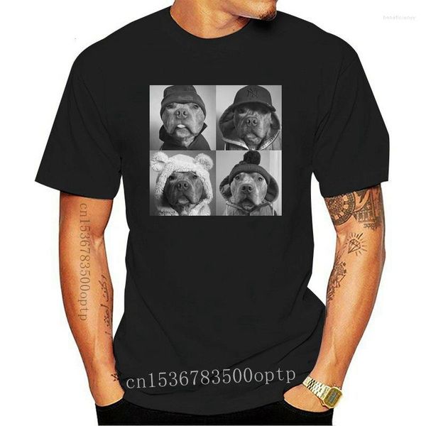 Herren T-Shirts Straight Outta Rescue Pit Bull Shirt Hunde-T-Shirt -