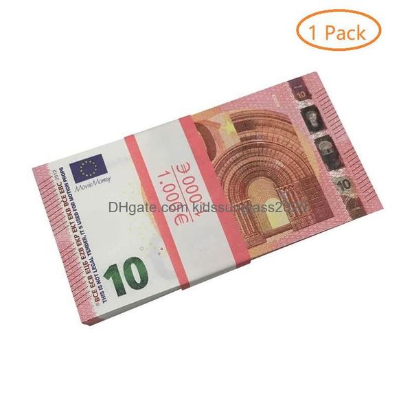 Party Games Crafts Movie Prop Banknote 10 Dollar Spielzeugwährung gefälschte Geld Kinder Geschenk 1 20 50 Euro Dollar Ticket Drop Lieferung t Dhayxfrwk