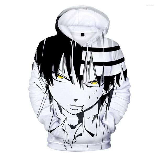 Erkek Hoodies Soul Eater Moda Sıradan 3D Baskı Cosplay Hoodie Anime Periferik Külkü Hoody