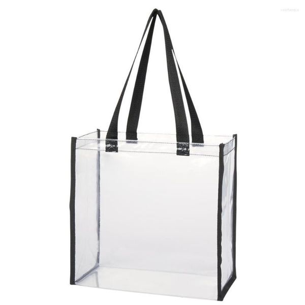 Bolsas de armazenamento PVC Plástico Tote com Lançamentos Mulheres Clear Prese