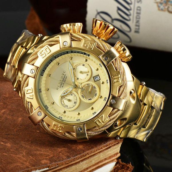 Armbanduhren Undefeated Bolt Herrenuhr Chronograph Funktionelle Luxusarmbanduhr Invincible Reloj de Hombre für Drop