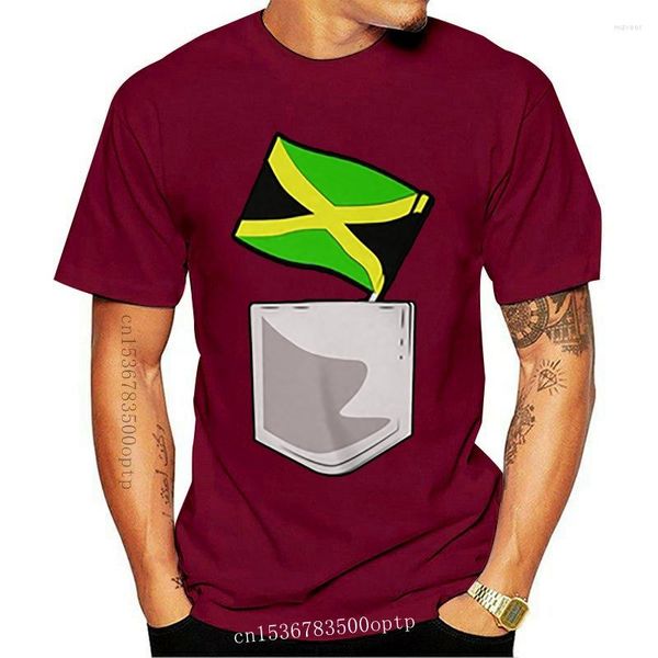 Herren T-Shirts Herren Shirt JAMAICA FLAG POCKET Damen T-Shirt