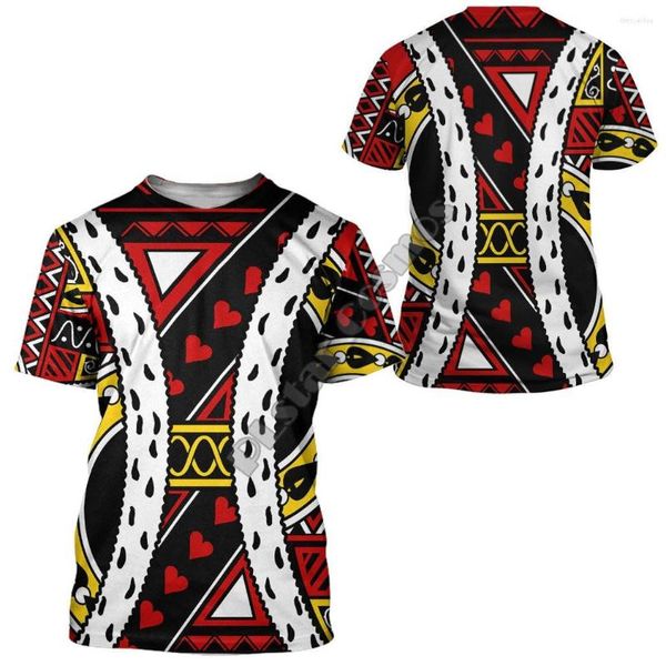 Camisetas masculinas plstar cosmos cosplay rei de corações 3d camiseta impressa harajuku streetwear homens engraçados para mulheres mangas curtas 11