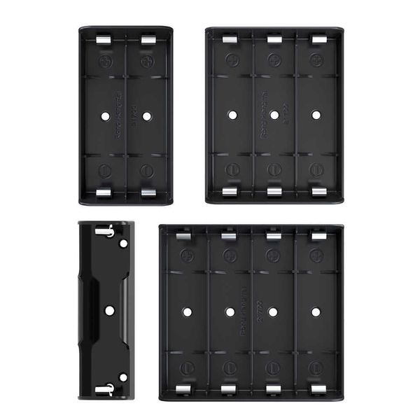 FAI DA TE ABS 21700 Accumulatori e caricabatterie di riserva Custodie 1X 2X 3X 4X 21700 Supporto Della Batteria Scatola di Immagazzinaggio Caso 1 2 3 4 Slot batterie Contenitore