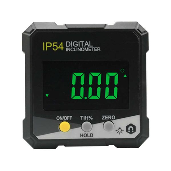 Inclinometro per goniometro di livello digitale IP54 Calibro angolare a base magnetica 360 con strumenti di misurazione del tester di retroilluminazione