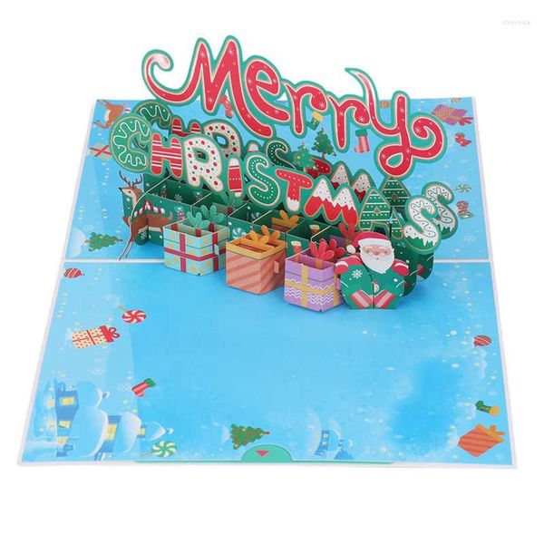 Confezioni regalo Carte popup natalizie Squisita fattura 3D per regali