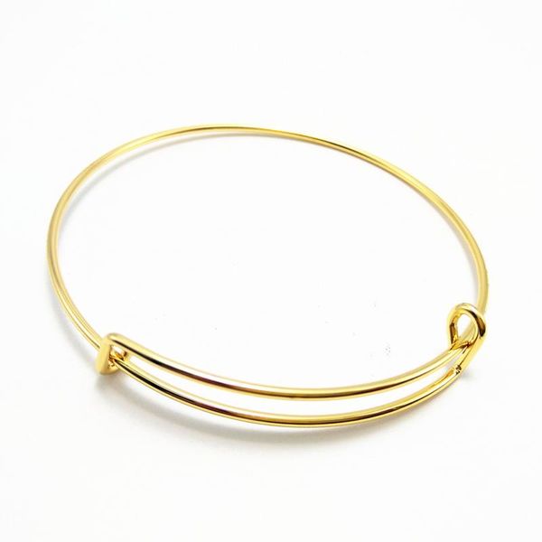 Pulseira vendendo braceletes de fios de braceletes de moda de moldura expansível de ouro/ródio para mulheres jóias