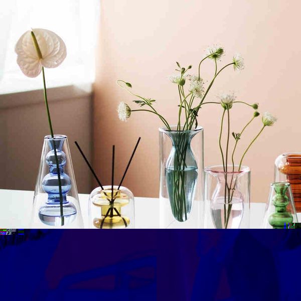 Vasi Creative Nordic Fashion Farfalla Ragazza con fiore Vaso in resina Disposizione Vaso Dried Art Soft DecoVases