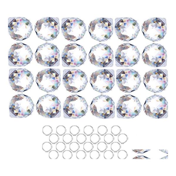 Рождественские украшения CrystalsUncatcher Clear Crystal Ball Prism Suncatcher Rainbow Pendants Maker Vishing Crystals Prisms Deli Deli dhhj0