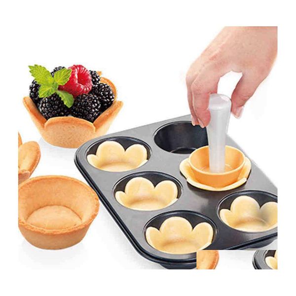 Backformen Mods Mini Muffin 6 Löcher Sile Runde DIY Cupcake Fondant Pan Nonstick Pudding Gedämpfte Kuchenformen Backen Werkzeug Drop Deli Dhqiq