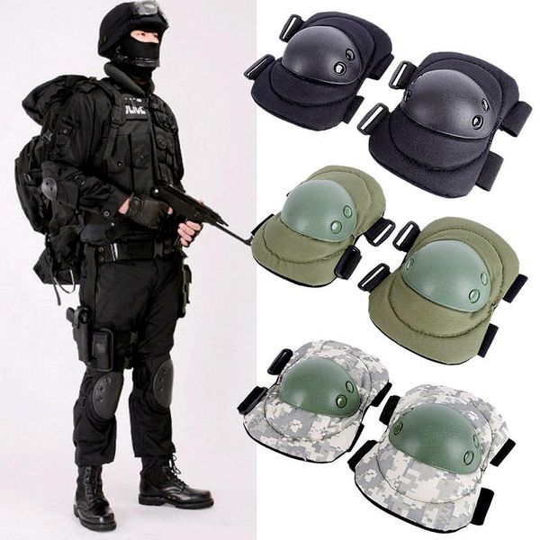 Joelheiras cotovelas 4 pcs/lote equipamento de proteção tática militar para caça a skate scooter esportes de kneepads Segurança