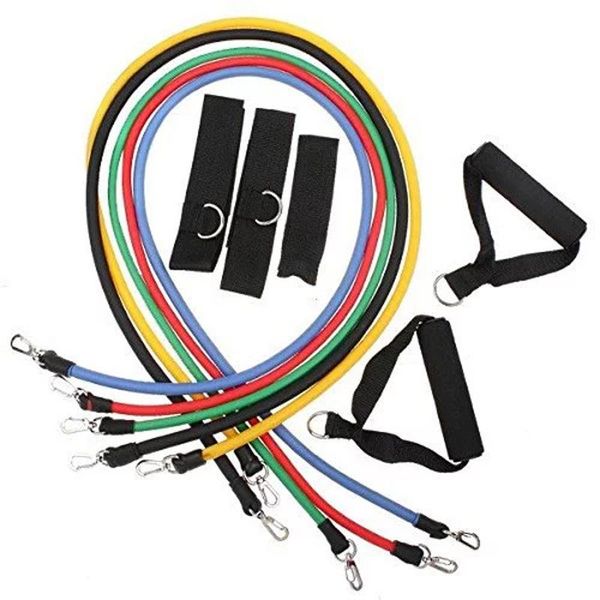 Fasce di resistenza Pcs/Set Latex Home Fitness Chest Pull-Up Esercizio Attrezzature Stretch Rope Pull