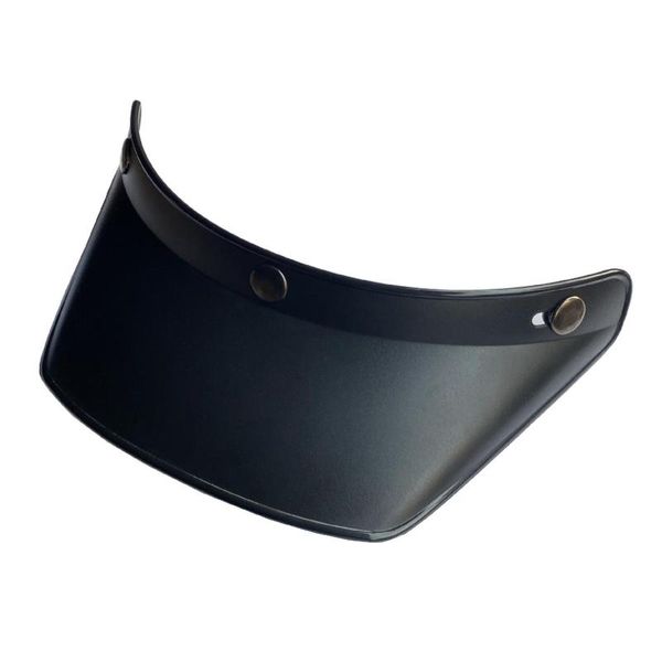Motorradhelme Universal Helm Visier Objektiv 3 Druckknopf Krempen Schutz Sonnenschutz für 23x14,5x5,2 cm Schwarz