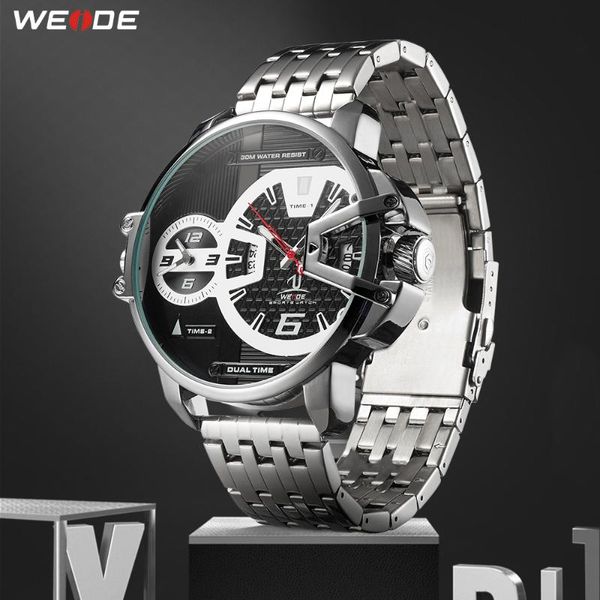 Armbanduhren WEIDE Uhr Herren Militär Tops Luxus Quarz Digitaluhren Casual Herrenuhren Edelstahl Sport