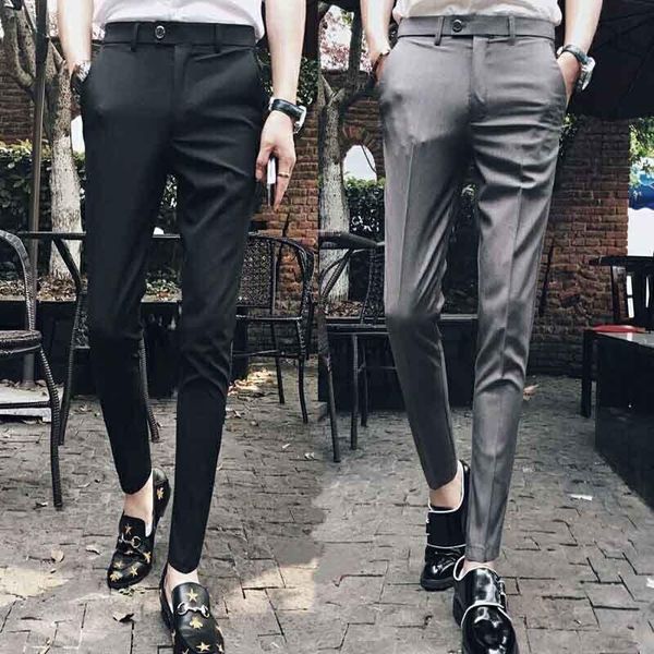 Мужские костюмы Blazers Pants Корейскую версию девятиминутной тенденции Casual Slim Leggings's