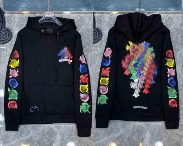 Erkek Hoodies Sweatshirts Tasarımcı Erkek Kış Kalp Kapşın Hoodie Uzun Kollu Ceket Gevşek Ceket Kapşonlu Hoody Erkek Kadın Hip Hop Kalpleri Çiçeği J1