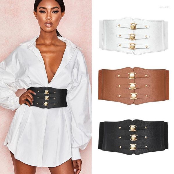 Belts Women Elastic Wide Corset Vintage Tunic Girdle Dress Shirt Decoration For Luxury Designer Brand Clothes AccessBelts Donn22