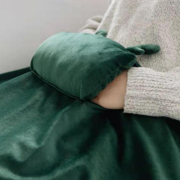 Battaniyeler Isıtma Battaniyesi El Sıcak Cep USB Şarjı Çok Fonksiyonlu Soğuk Kış Bacakları Ofis İçin Elektrikli Pad