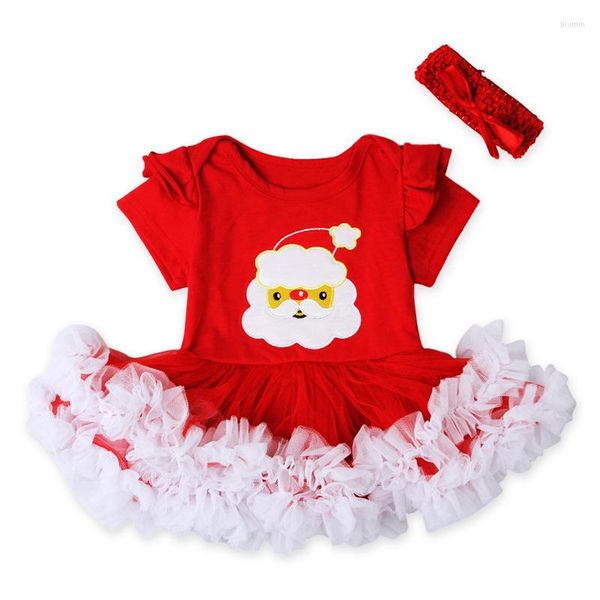 Vestidos de menina vestido de natal bebê trajes de Papai Noel para meninas roupas de crianças 2023