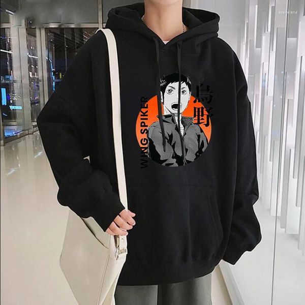 Herren Hoodies 2023 Harajuku Pullover Volleyball Junior WING SPIKER Anime Loose Casual Sweatshirt Plus Size Haikyuu Hoodie für Männer und Frauen