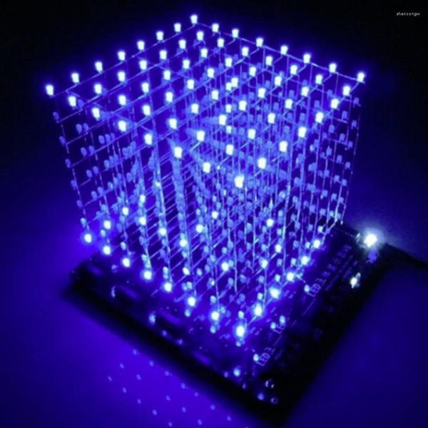 Настольные лампы 3D 8 Light Cube (детали) плата печатной платы 60 S2 573 2803 / Cube8 8x8x8 Информация о светодиоде и S (3D8S) Blue Sale