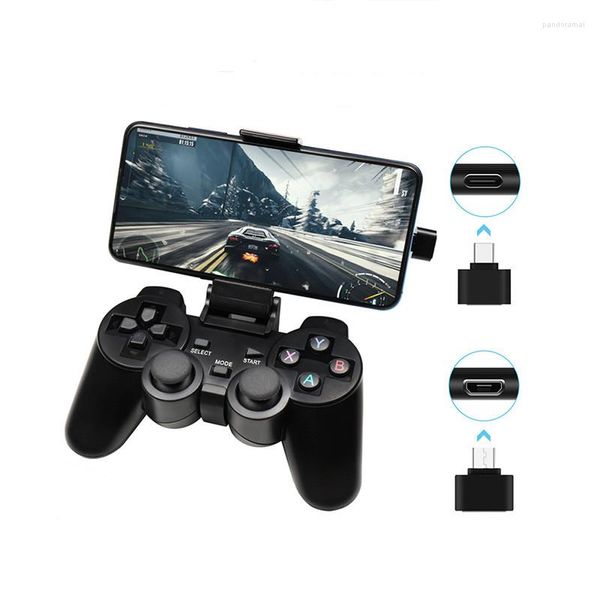 Oyun Denetleyicileri Kablosuz 2.4G Gamepad Denetleyicisi PS3 PC360 TVBox Akıllı Telefon Tablet PC Set-Top kutusu Standla Uyumlu