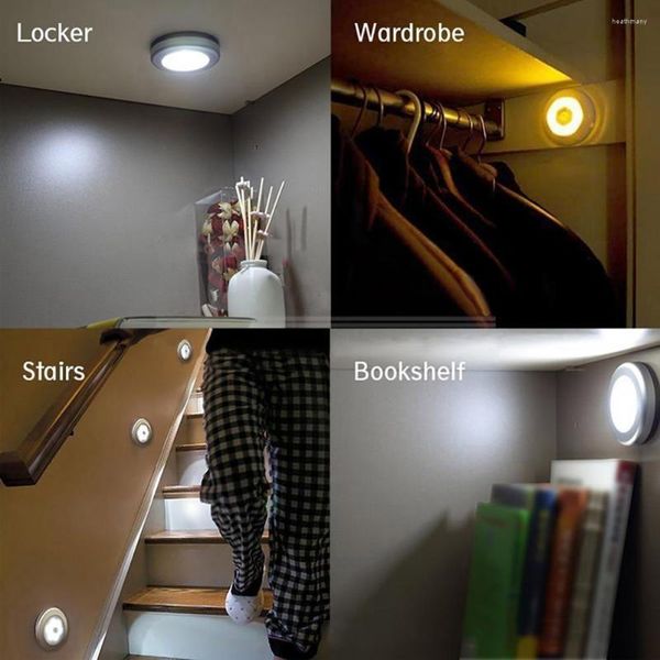 Lâmpadas Night Lights Staircase LED LED útil Fácil de instalar ABS PIR PIR MOTIMOR Luz para a família