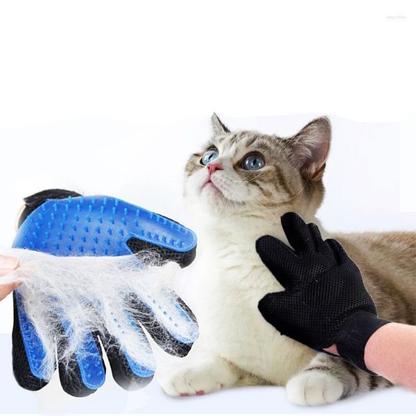 Abbigliamento per cani Guanti per gatti di ancoraggio Spazzole per la pulizia e la pulizia degli animali domestici in gomma Grooming Forniture per il bagno da massaggio