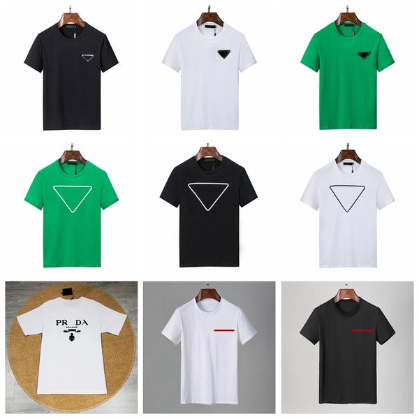 Maglietta creativa da uomo con stampa casual Maglietta traspirante solida Maglietta slim fit Girocollo Manica corta T-shirt da uomo nero bianco verde T-shirt da uomo taglia S-3XL