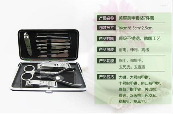 Комплекты для ногтей 2Set / лот 12 в 1 набор клиппер для Manicure Professional Pling Finger Pedicure Tools Ножницы высокое качество