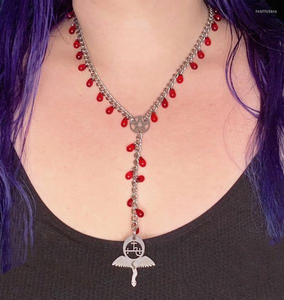Ketten Lilith Ritual Halskette Siegel des satanischen Symbols Weiblicher Dämon Vampir Gothic Okkult Pagan Wicca Hexe MagicChains Heal22