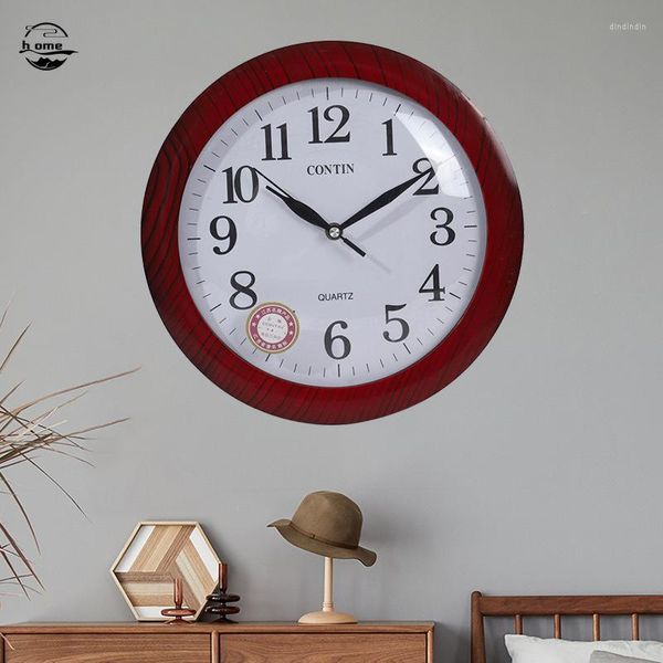 Relógios de parede relógio de moda redonda simples design moderno design criativo decoração de vidro espelhado de vidro RELOJ Despertador
