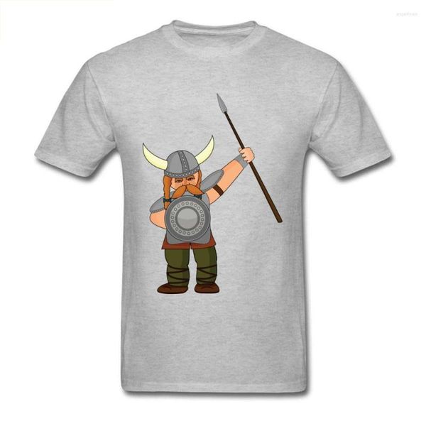 Erkek Tişörtleri Gaul 2023 Erkekler T-Shirt Warrior Cartoon Baskı Tişört Takımı Sevimli Üstler Kısa Kollu Pamuk Giyim Artı Boyut