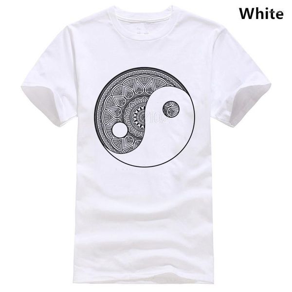 Magliette da uomo Camicia Yin Yang Mandala Namaste Yoga Cosmos Universe Love Boho Spiritual Nature