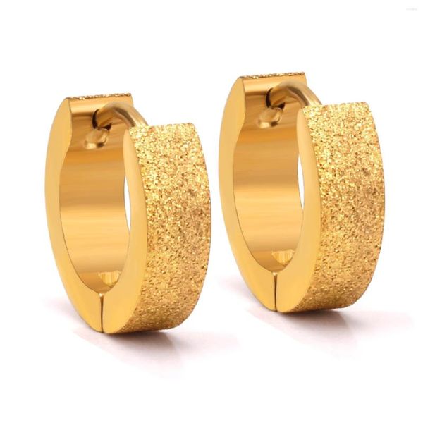 Creolen LUXUKISSKIDS Gold Für Frauen Peeling Ohrringe Modeschmuck Edelstahl Ohrring Pendientes Ohrringe