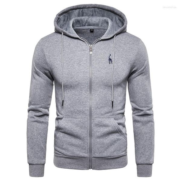 Herren Hoodies Herbst Winter Baumwolle Hoodied Herren Sweatshirts Solide Hoody Fleece Dicke Männer Sportswear Zipper