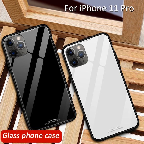 Custodie di lusso Custodia per telefono con venature del legno per iPhone 11 12 14 13 Pro Max 12Mini SE Vetro temperato per iPhone XR XS X 6s 7 8 plus Cover