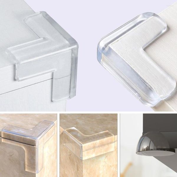 Adesivos de janela 4 PCs Tabela de silicone Proteção da borda Tampa de mesa macia Desk transparente Ferramenta caseira de protetor de segurança do bebê para bebê