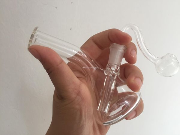 La migliore qualità 10mm femmina Bong mini Tubi per acqua in vetro Bong Pyrex Bong per acqua spesso Pyrex Beaker Bong dab rig Tubi per acqua Rig petroliferi 10 pezzi