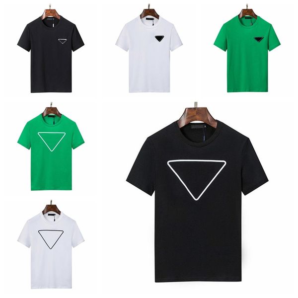 2023 Maglietta creativa da uomo con stampa casual Maglietta traspirante solida Maglietta slim fit Girocollo Manica corta T-shirt da uomo nero bianco verde T-shirt da uomo taglia S-3XL