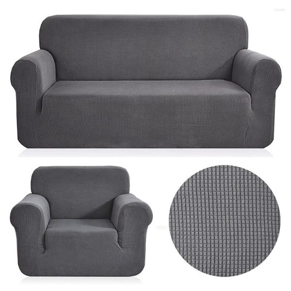Tampa a cadeira de lã de lã Polar Fabric Sofá Universal Cover Euro para Sala de estar Couch seccional Stretchable