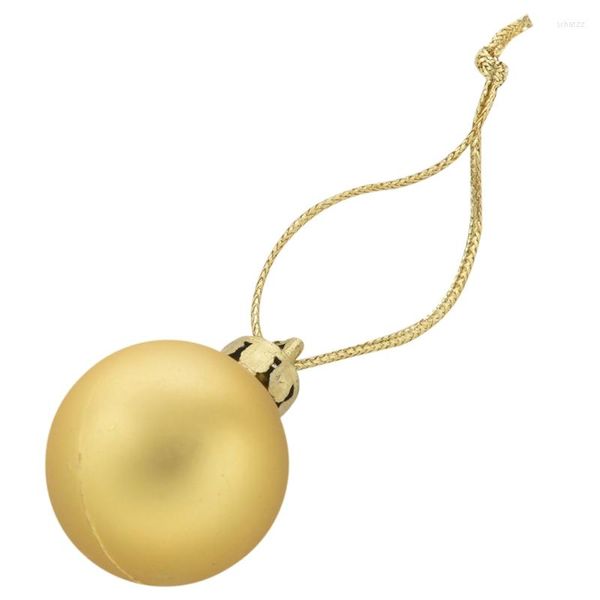 Decorazioni natalizie Big Deal 24Pcs Chic Baubles Tree Plain Glitter XMAS Ornament Ball Decoration Gold