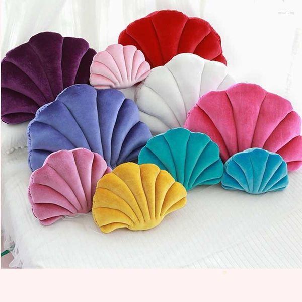 Pillow Sea Shell Plush Girls Girls Recheted Birthday Gift Insert Dolls Baby Shower Party Presente para convidado