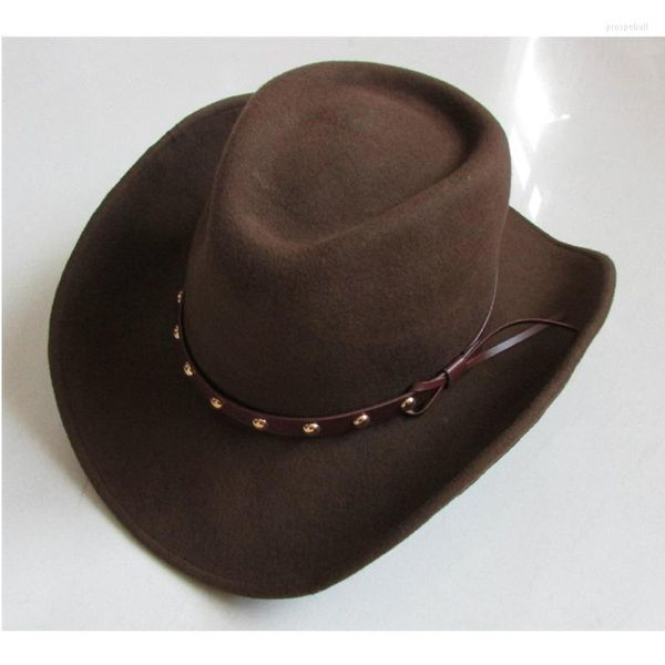Boinas de lã pura cowboy chapéus ocidentais para homens Sombro de hombre cappello uomo cowgirl país selvagem oeste de vaca hatberets pros22