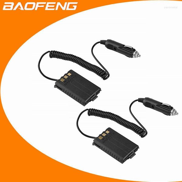 Walkie Talkie 2pcs caricabatteria per auto eliminatore di batteria DC 12V per Baofeng UV-5R UV5R 5R RT5R accessori Drive Travel