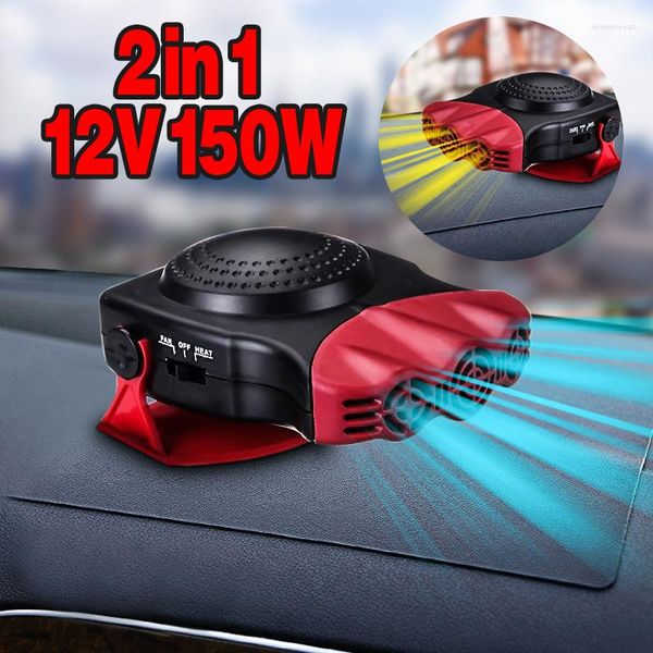 Innendekorationen 1pc Low Noise 2in1 Auto Winter Heizung Cool Fan Windschutzscheibe Fenster Demister Vier Jahreszeiten Universal Zubehör Dropship