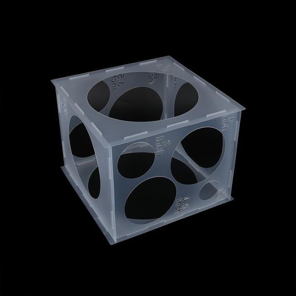 Отверстия для украшения вечеринки складные воздушные шарики Sizer коробка воздушные шары измерение куб для рождения свадебные архи колонки инструментария