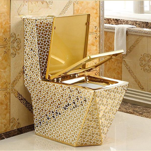 Juego de accesorios de baño Artículos sanitarios de cerámica de alta calidad Inodoro Inodoro Gold King